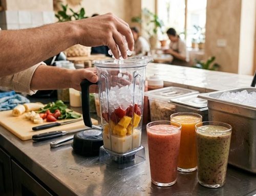 Hielo para smoothies y batidos: textura y servicio